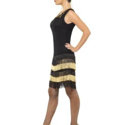 1920's Fringed Flapper Charleston Kostuum, Zwart -Kostuum Winkel 1920s fringed flapper charleston kostuum zwart 3