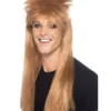 80's Rocker Pruik Bruin