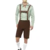Alpine Bavarian Kostuum Groen/Bruin Voor Heren