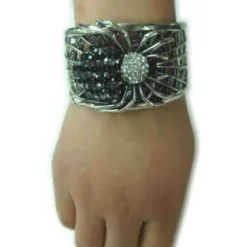 Armband Luxe Spin Zwart/zilver