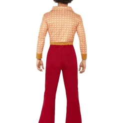 Authentiek Jaren 70 Herenkostuum, Rood -Kostuum Winkel authentiek jaren 70 herenkostuum rood 2