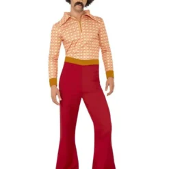 Authentiek Jaren 70 Herenkostuum, Rood