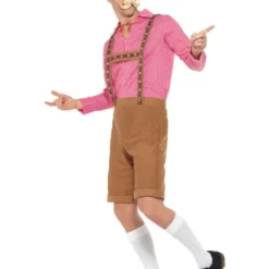 Bavarian Kostuum Rood/Bruin Voor Heren -Kostuum Winkel bavarian kostuum rood bruin voor heren 2