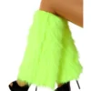 Beenwarmers Pluche Uitlopend Fluor Groen