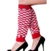 Beenwarmers Rood/wit Geblokt