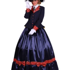 Biedermeijer Dame, Marineblauw