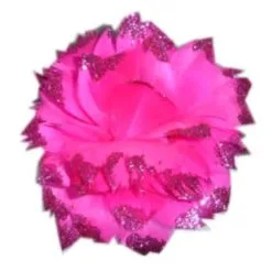 Bloem + Glitter En Ijzerdraad Pink