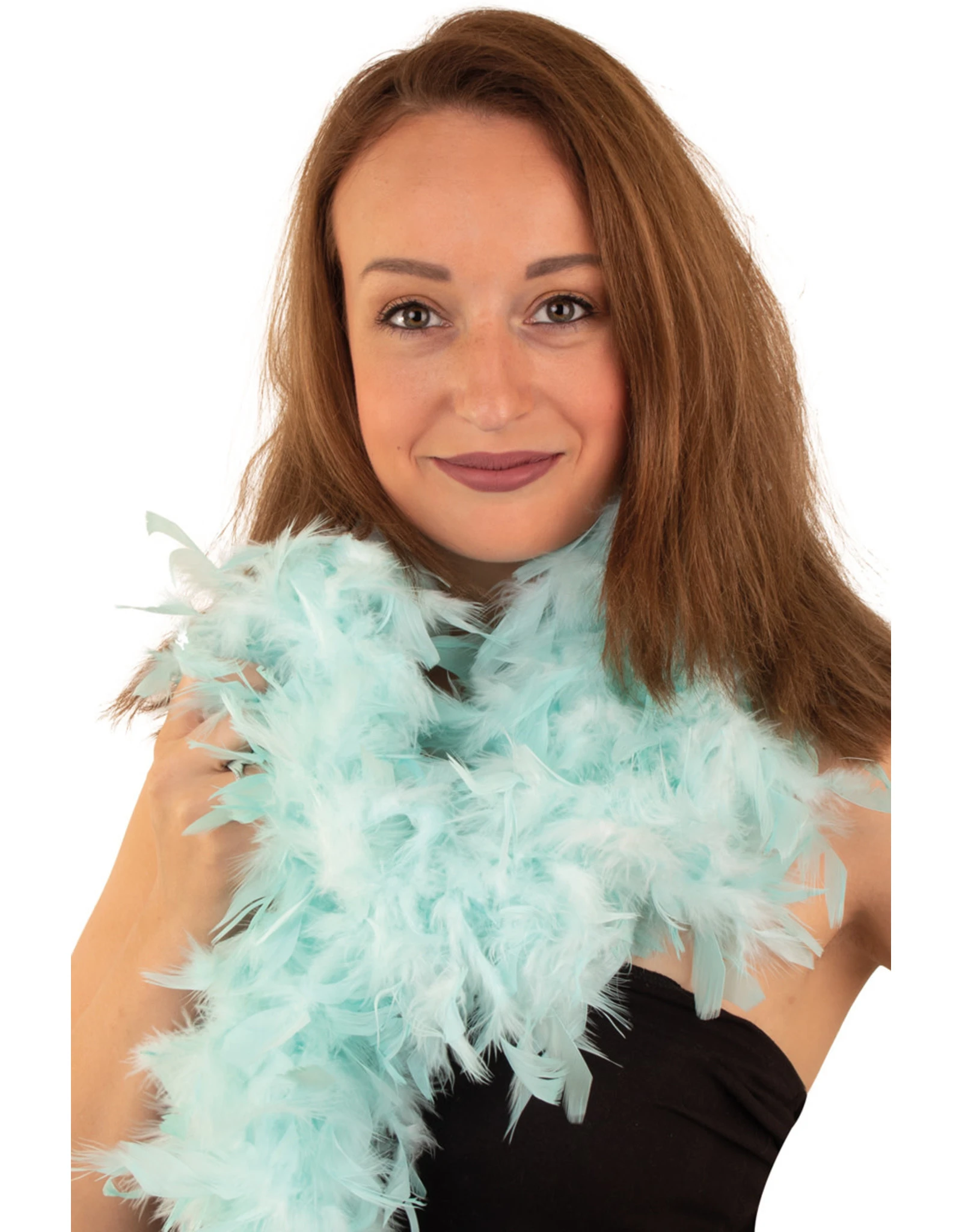 Boa Pastel Blauw 180cm, 50 Gram 1 Boa Pastel Blauw 180cm, 50 Gram