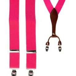 Bretels Luxe Pink Met Leder