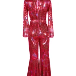 Catsuit "Disco", Rood -Kostuum Winkel catsuit disco rood 2