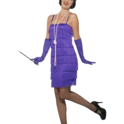 Charleston Flapper Kostuum Paars
