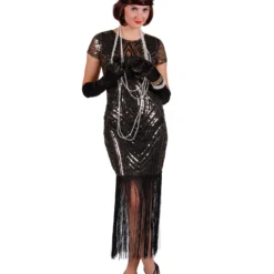 Charleston Jurk Ruby, Goud 7 Charleston Jurk Ruby, Goud -Kostuum Winkel charleston jurk ruby goud 3