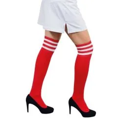 Cheerleaderkousen Rood/wit