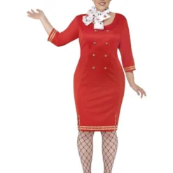 Curves Stewardess Kostuum