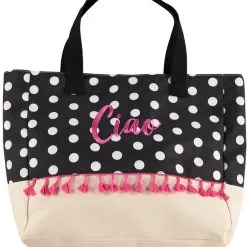 Damestas Ciao, Zwarte Stippen/Beige