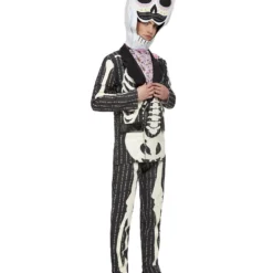 Day Of The Dead Pastel Herenkostuum, Zwart/Pink