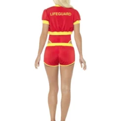 Deluxe Baywatch Kostuum Voor Vrouwen, Rood/Geel -Kostuum Winkel deluxe baywatch kostuum voor vrouwen rood geel 2