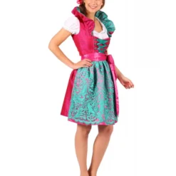 Dirndl Jurk ''Susanne'', Paars-Groen -Kostuum Winkel dirndl jurk susanne paars groen 2