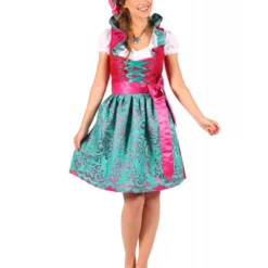 Dirndl Jurk ''Susanne'', Paars-Groen -Kostuum Winkel dirndl jurk susanne paars groen 5