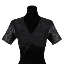 Dirndlblouse "Liene", Zwart