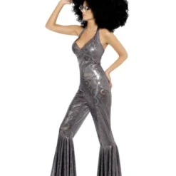 Disco Diva Kostuum, Zilver -Kostuum Winkel disco diva kostuum zilver 2