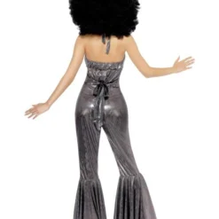 Disco Diva Kostuum, Zilver -Kostuum Winkel disco diva kostuum zilver 3