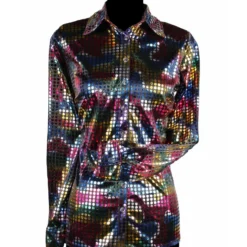 Disco Shirt Dame, Zwart