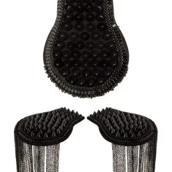 Epauletten Met Spikes Zwart