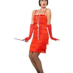 Flapper Kostuum, Rood -Kostuum Winkel flapper kostuum rood 7