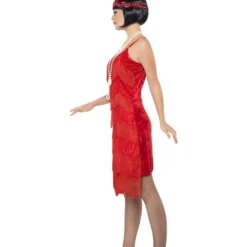 Flapper Shimmy Charleston Kostuum, Rood -Kostuum Winkel flapper shimmy charleston kostuum rood 2