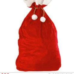 Fluwelen Zak Kerstman, 60 X 100