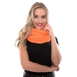 Gebreide Snood Fluor Oranje
