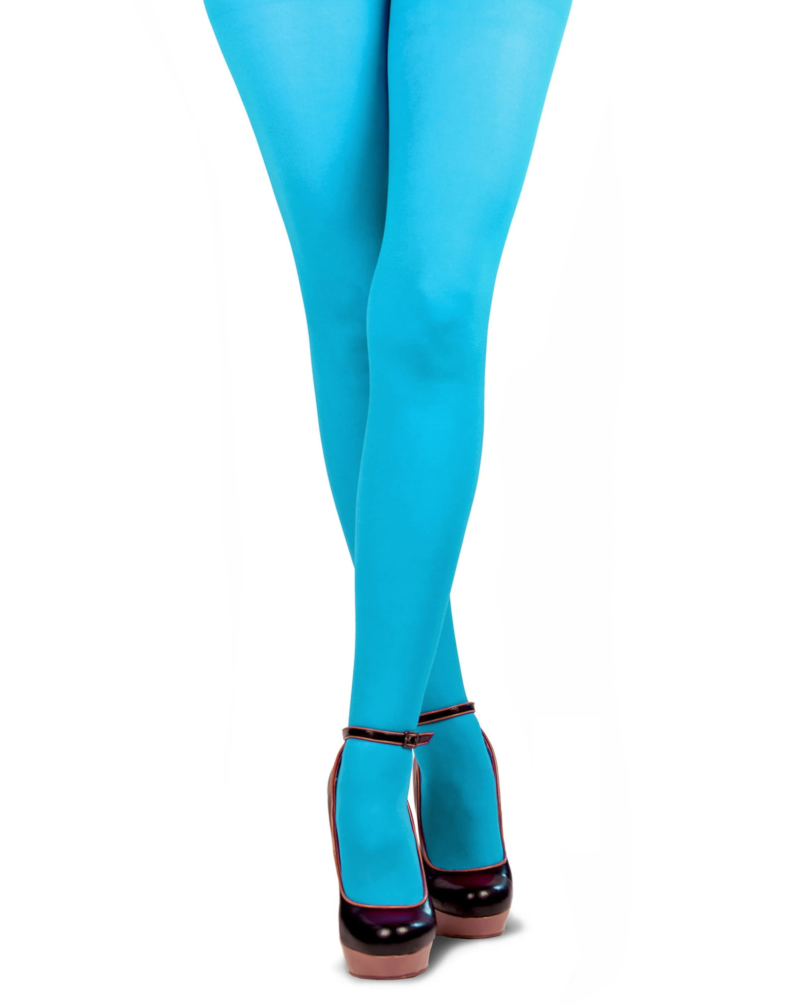 Gekleurde Panty, Turquoise 1 Gekleurde Panty, Turquoise