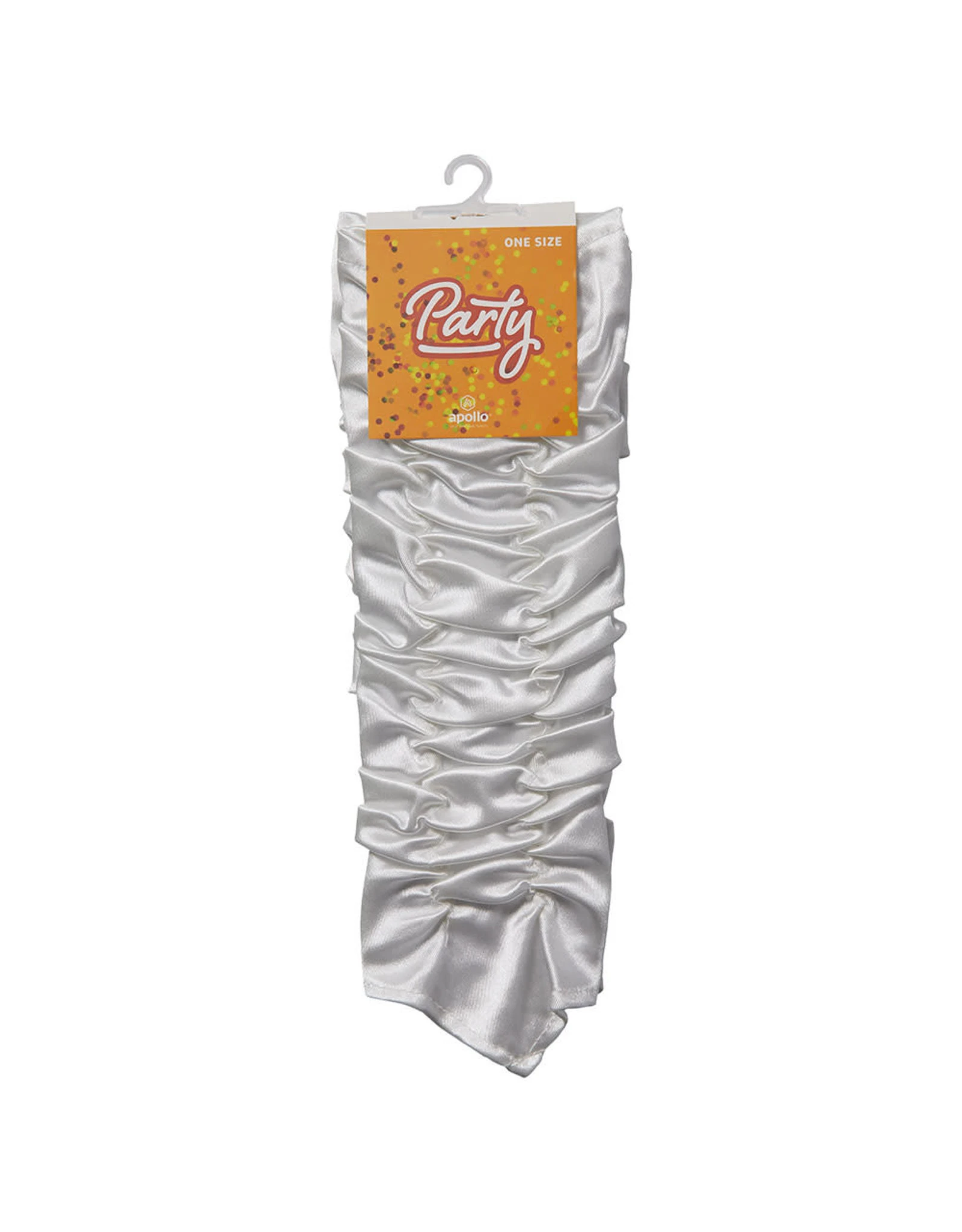 Handschoenen Satijn Princess, Wit 2 Handschoenen Satijn Princess, Wit - Afbeelding 2