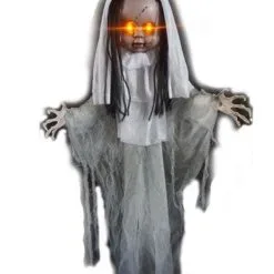 Hangdecoratie Halloween Meisje Met Licht (90 Cm)