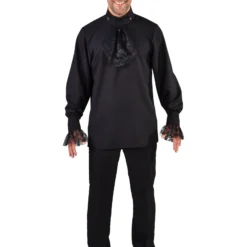 Hemd Steampunk Basic, Zwart