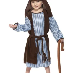 Herder Kostuum, Blauw En Bruin -Kostuum Winkel herder kostuum blauw en bruin 2