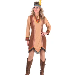 Indiaanse Jurk Met Lange Mouw