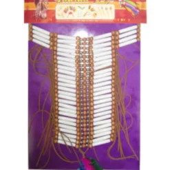 Indianen Halsketting Met Pijpjes En Kraaltjes