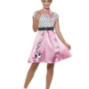 Jaren 50 Rock & Roll Kostuum, Pink
