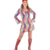 Jaren 70 Jurk, Rainbow Waves