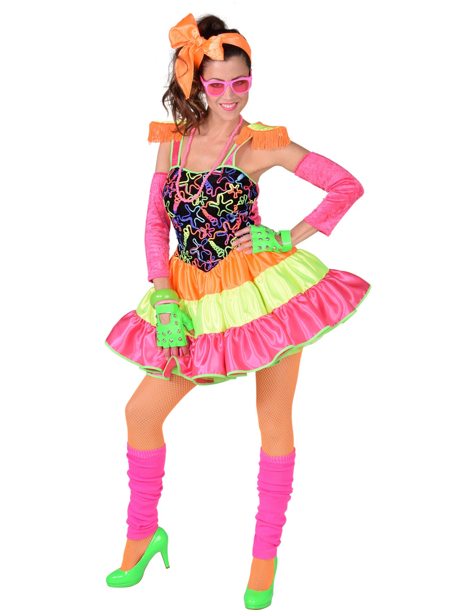 Jaren 80 Jurk Fluor 1 Jaren 80 Jurk Fluor