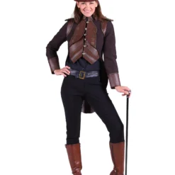 Kostuum Winkel 7 Kostuum Winkel -Kostuum Winkel jas steampunk eulalia bruin 1