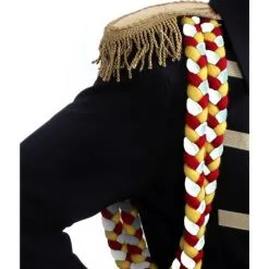 Koord Rood-wit-geel Dia 3 Cm I 1 M Lang