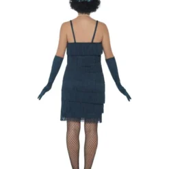 Korte Flapper Charleston Jurk Groen -Kostuum Winkel korte flapper charleston jurk groen 4