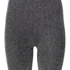 Korte Legging Dames Lurex Zwart