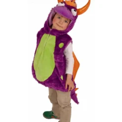 Kostuum Plush Paarse Draak