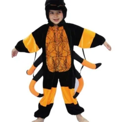 Kostuum Plush Spin Zwart/Oranje