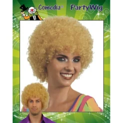 Krullenbol Pruik Blond