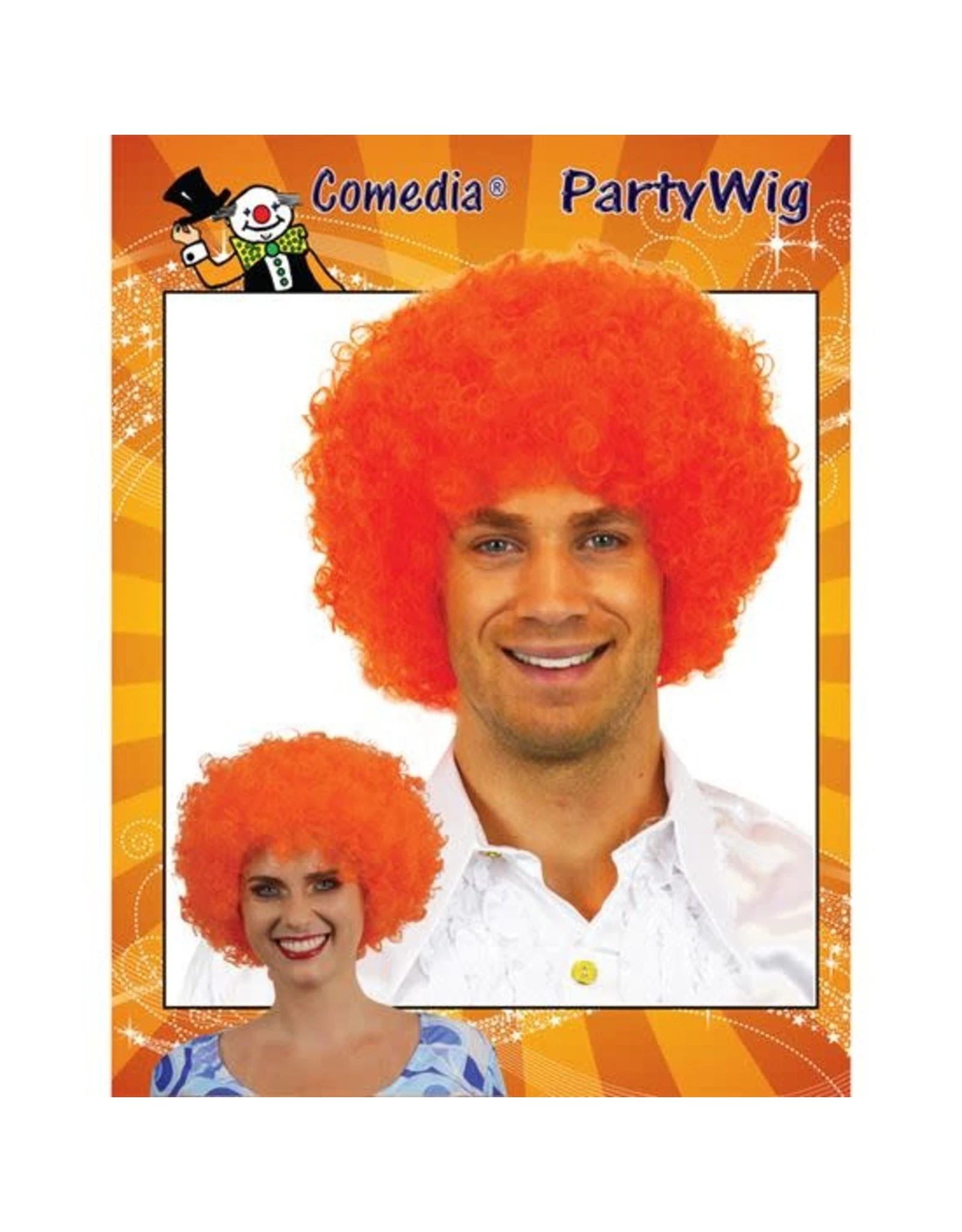 Krullenbol Pruik Feloranje 1 Krullenbol Pruik Feloranje